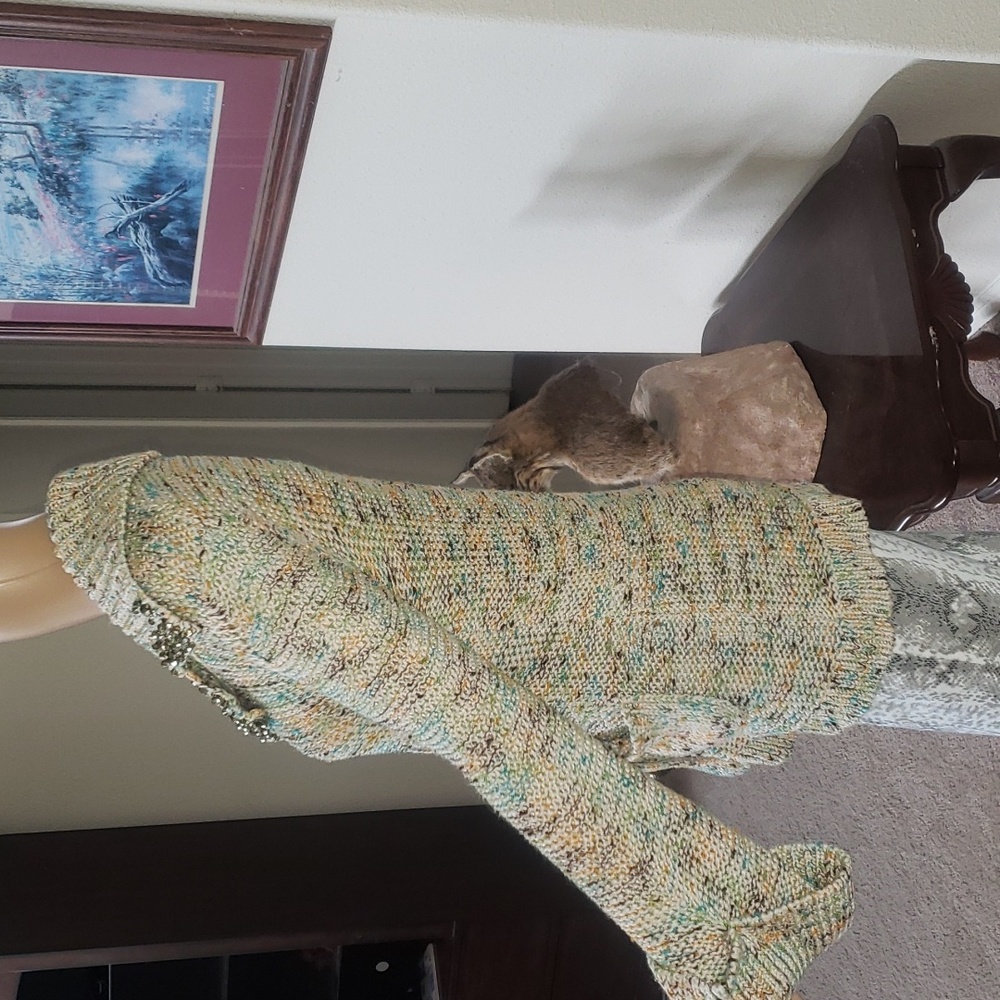 Bcbgmaxazria M Multiple Color Open Knit Beaded La… - image 4